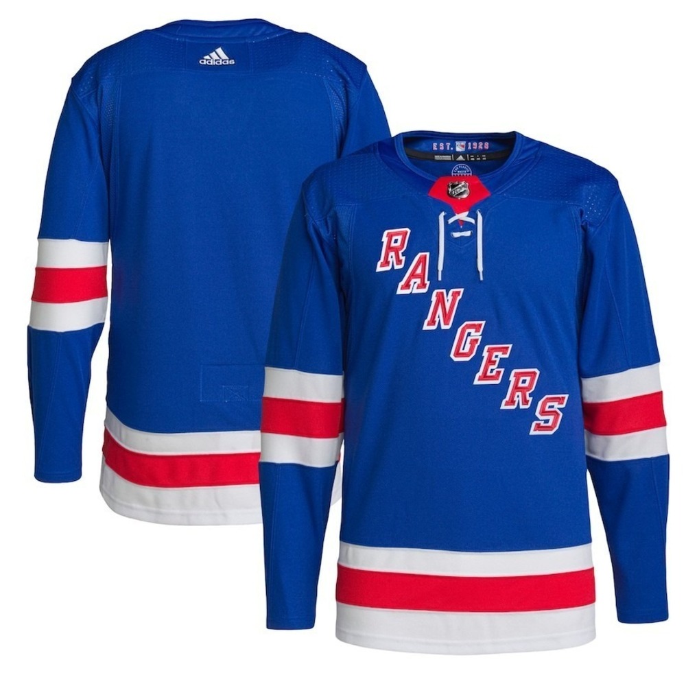 New York Rangers Adidas Primegreen Sz 50 (M)  Home Blue NHL Hockey Jersey NEW
